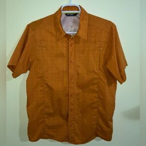 Arc’teryx Mens short sleeve button front shirt top fishing hiking outdoor size S